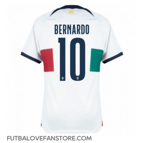 Portugalsko Bernardo Silva #10 Vonkajší futbalový dres MS 2022 Krátky Rukáv